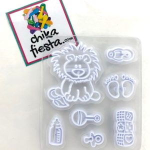 Marcador para Fondant de León para Baby Shower