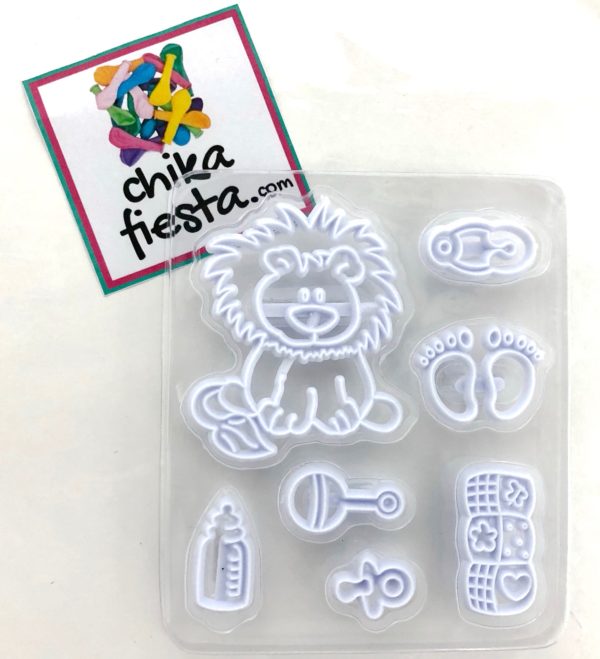 Marcador para Fondant de León para Baby Shower