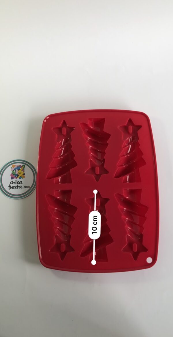 Molde de silicon Arbolitos de Navidad medidas
