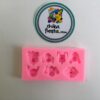 Molde de Silicon Caras de Perros