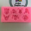Molde de Silicon Caras de Perros