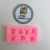 Molde de Silicon Caras de Perros