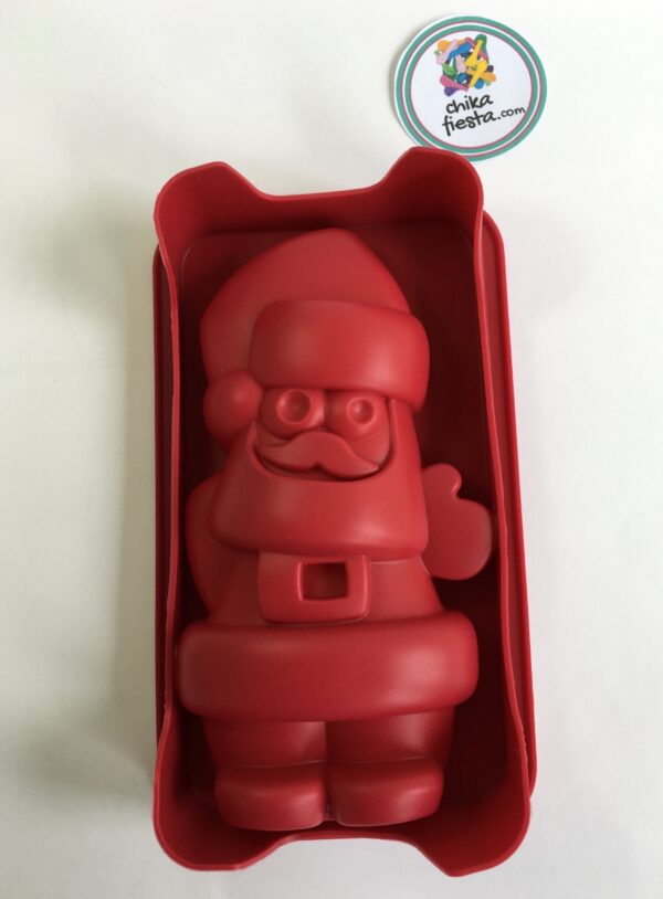 Molde de silicon santa clous para gelatina