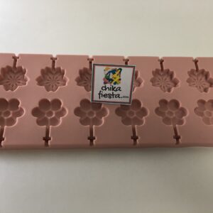 Molde de Silicon para Paletas de Isomalt en Forma de Flor